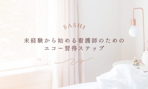 未経験の看護師がエコー技術を習得するための学習ステップを紹介