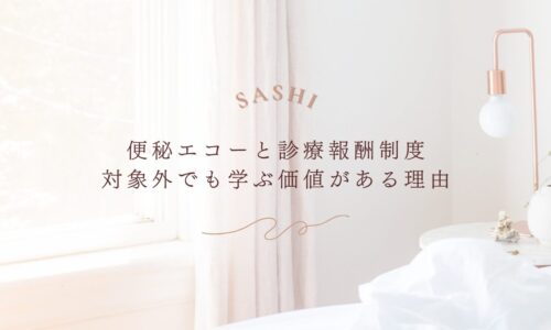 便秘エコーと診療報酬制度について対象外でも学ぶ価値を解説