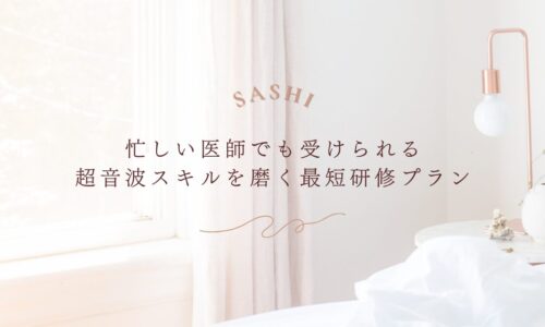 忙しい医師向けの超音波スキル研修プランを紹介