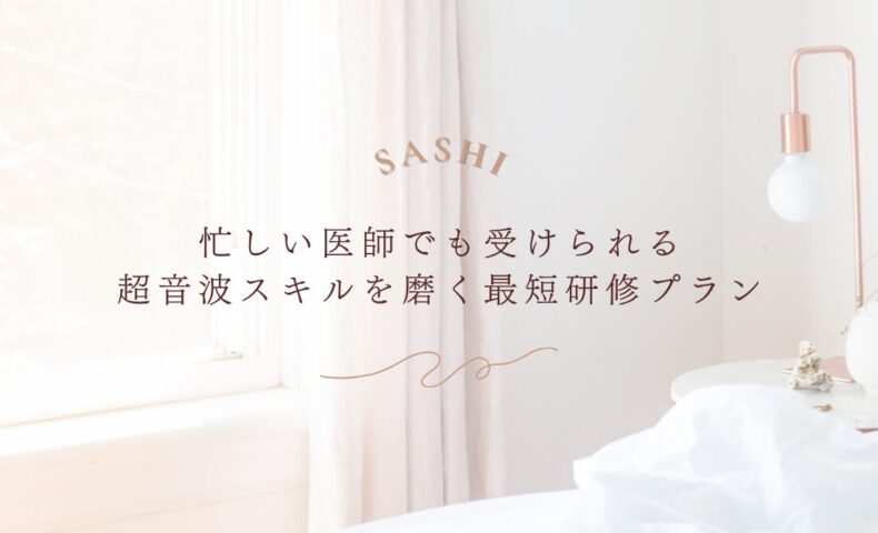 忙しい医師向けの超音波スキル研修プランを紹介