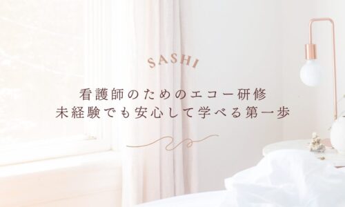 未経験の看護師が安心して学べるエコー研修の第一歩を紹介