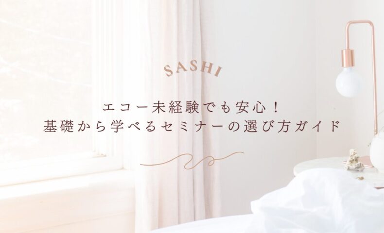 エコー未経験者でも安心の基礎から学べるセミナー選び