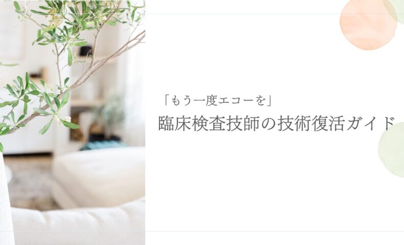 エコー技術に悩む臨床検査技師への学習アドバイス