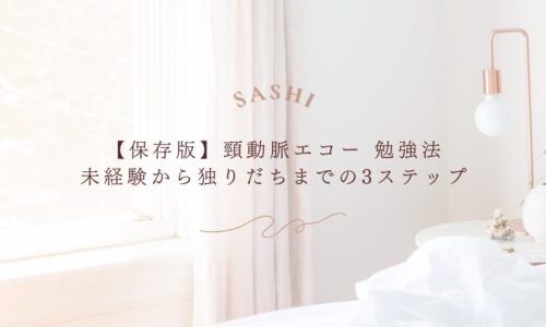 頸動脈エコー未経験者向け3ステップ勉強法【保存版】