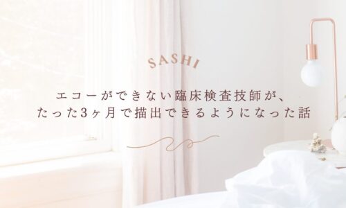 エコー未経験の臨床検査技師が3ヶ月で描出できた成功事例