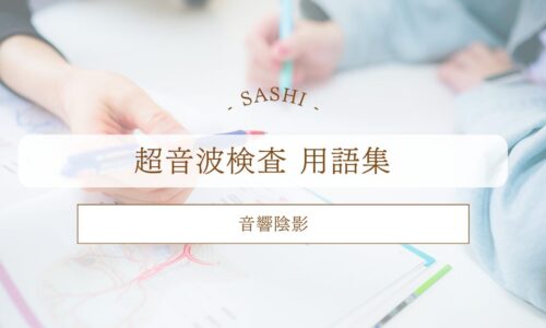 音響陰影について