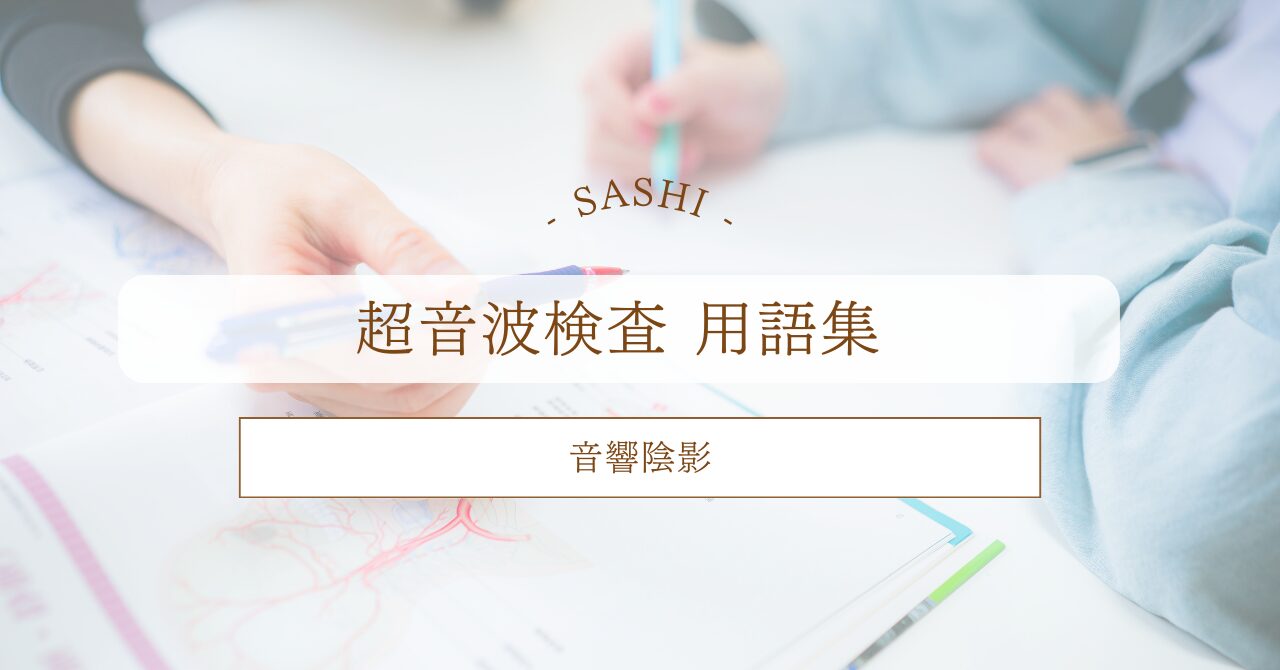 音響陰影について
