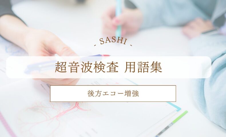 後方エコー増強について