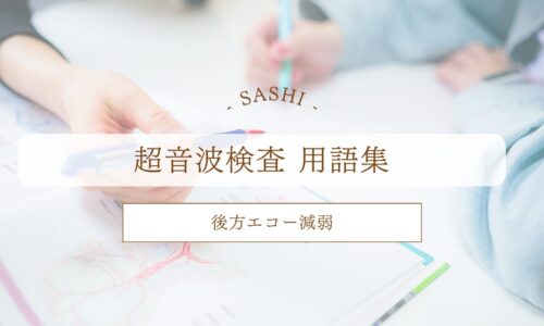 後方エコー減弱について