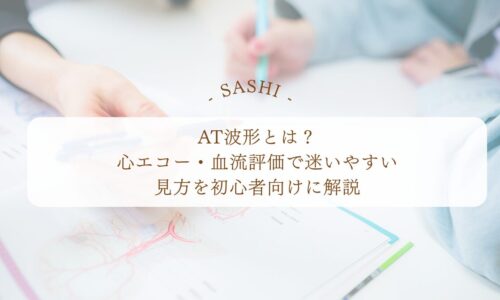 AT波形と心エコー血流評価で迷いやすい見方を解説