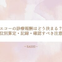 エコー診療報酬の部位別算定と記録確認の注意点