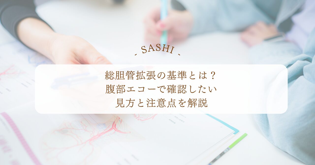総胆管拡張のエコー所見と確認したい見方や注意点を解説
