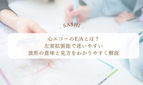 心エコーのE/Aと左室拡張能の見方をわかりやすく解説