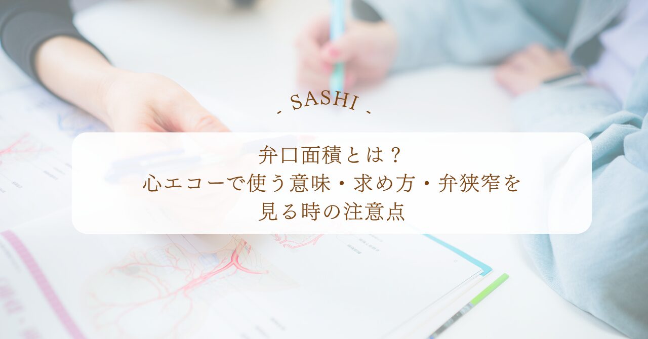 心エコーで見る弁口面積の意味と弁狭窄の注意点
