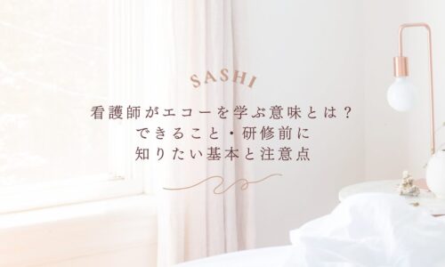 看護師がエコーを学ぶ意味と研修前に知りたい基本知識