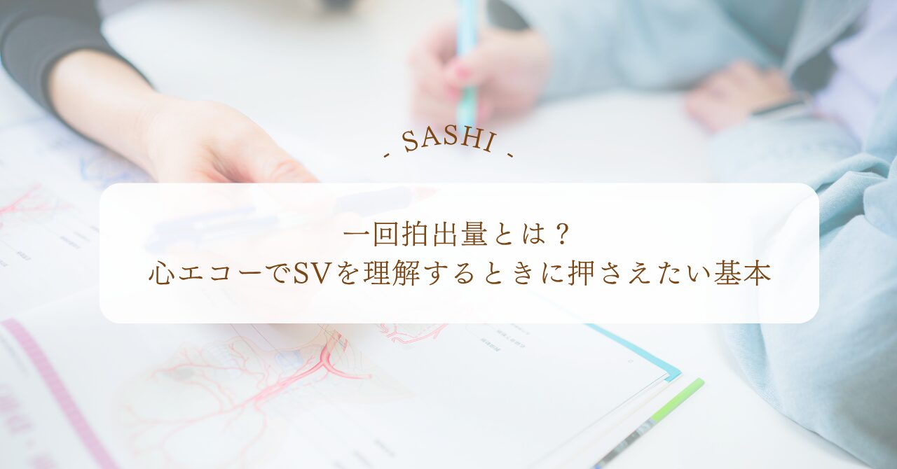 一回拍出量を心エコーで理解するSVの基本