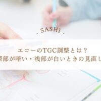 エコーTGC調整で深部・浅部の明るさを見直す
