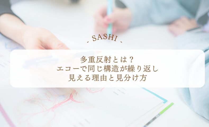 多重反射がエコー画像で繰り返し見える理由と見分け方