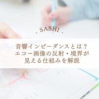 音響インピーダンスでエコー画像の反射境界を理解する