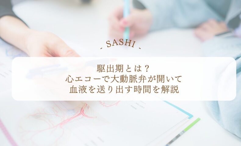 駆出期で大動脈弁開放と血液拍出を理解する心エコー