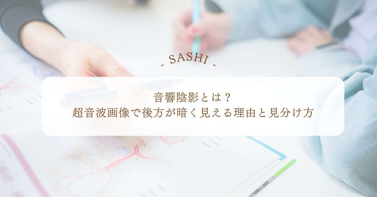 音響陰影で超音波画像が暗く見える理由と見分け方